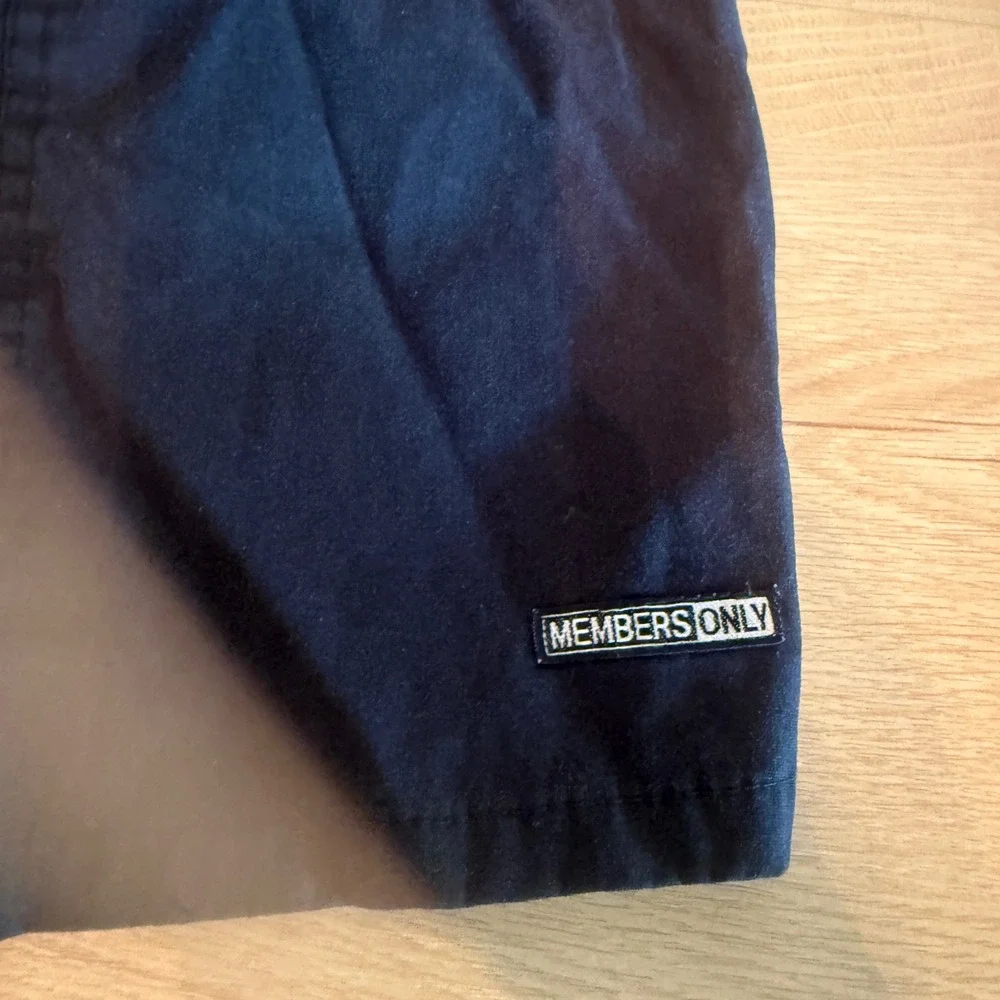 Members Only Vintage Black Purple Swim Trunks Mesh Lined Big Man 3X Mens‎ Shorts